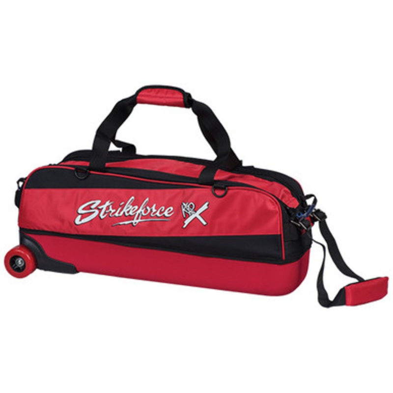 KR Strikeforce Fast Slim Triple Roller Bag Red