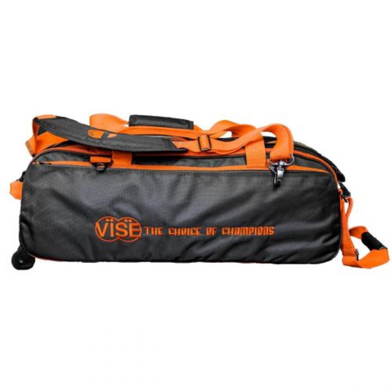 Vise 3-Ball Tote Clear Top – Black / Orange