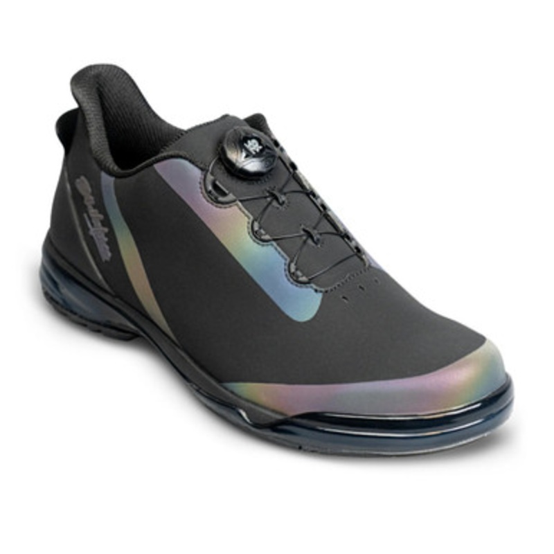 KR Strikeforce Unisex TPC Hype Bowling Shoes Black/Iridescent Left Hand Medium