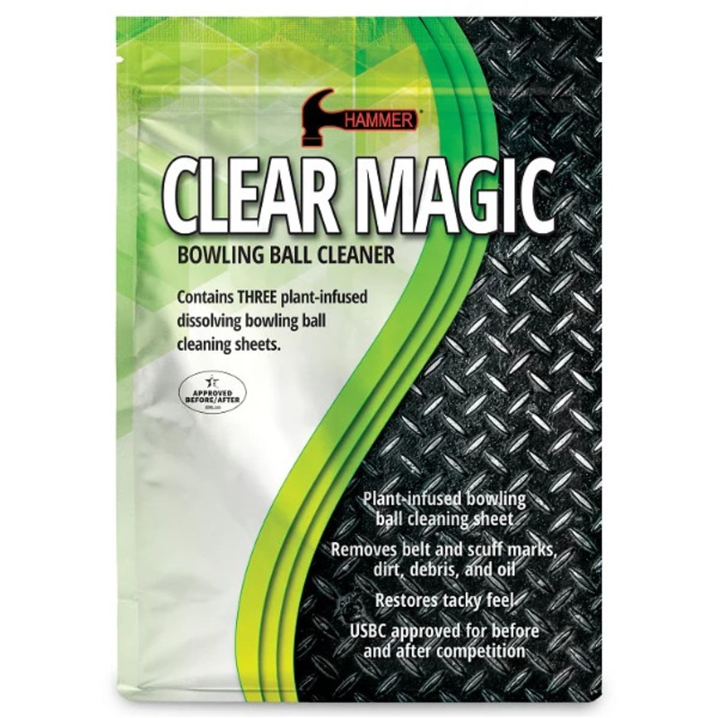 Hammer Clear Magic Bowling Ball Cleaner – Refill Sheets 3 pack