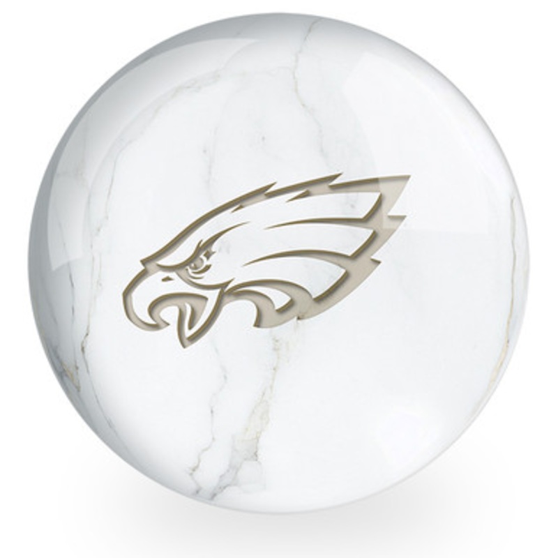 OTBB NFL White Marble Philadelphia Eagles Bowling Ball