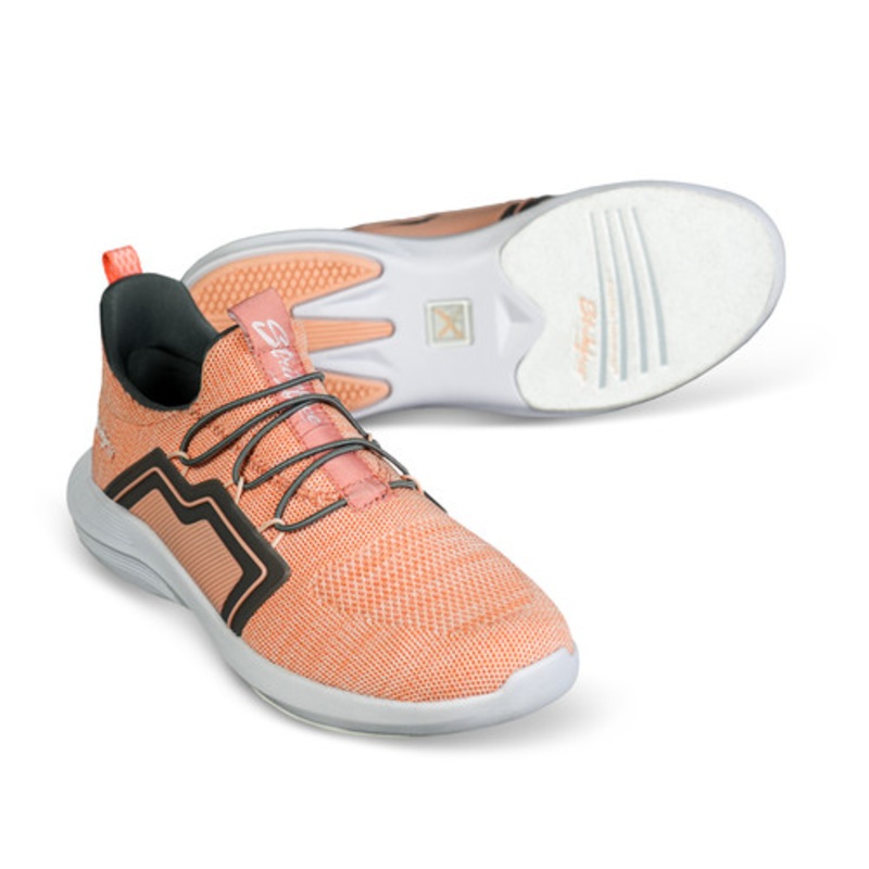 KR Strikeforce Women’s Milan Bowling Shoes – Coral/Grey