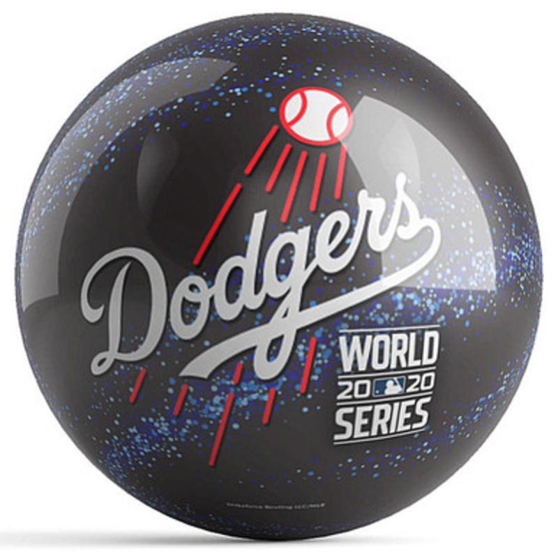 OTBB 2020 World Series Champion Los Angeles Dodgers Bowling Ball Black