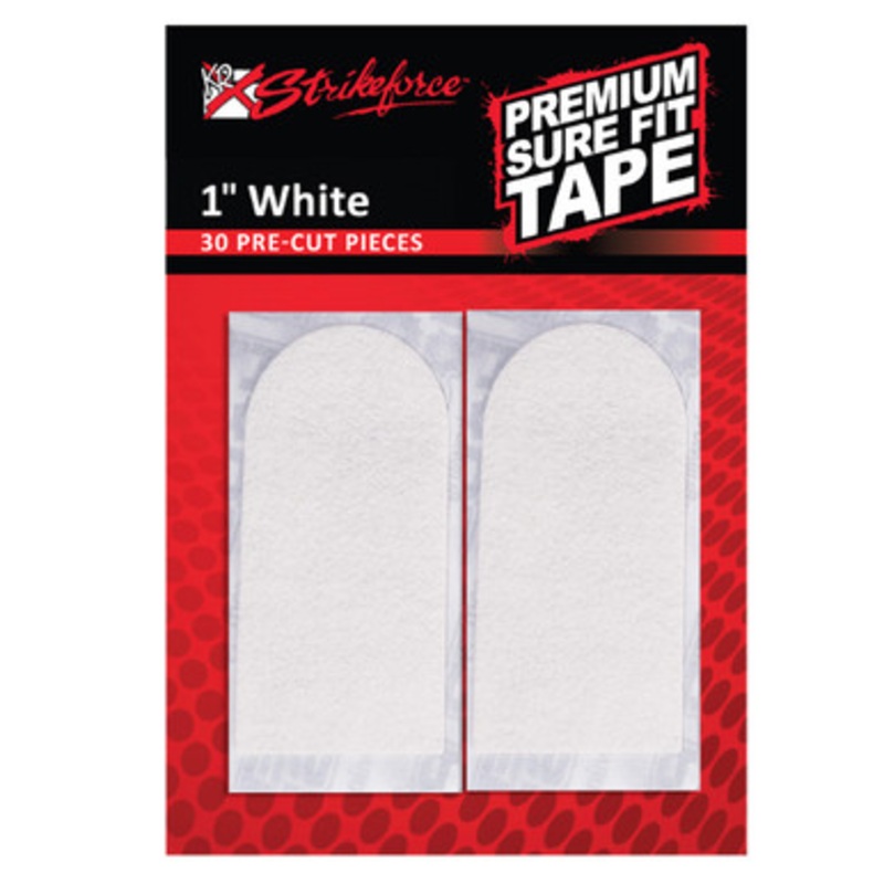 KR Strikeforce Sure Fit Premium 1 White Textured Tape- 30 Pack