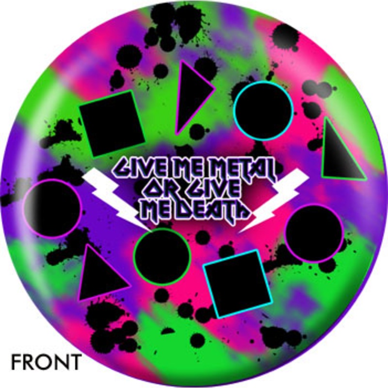 OTBB Give Me Metal Or Give Me Death Bowling Ball