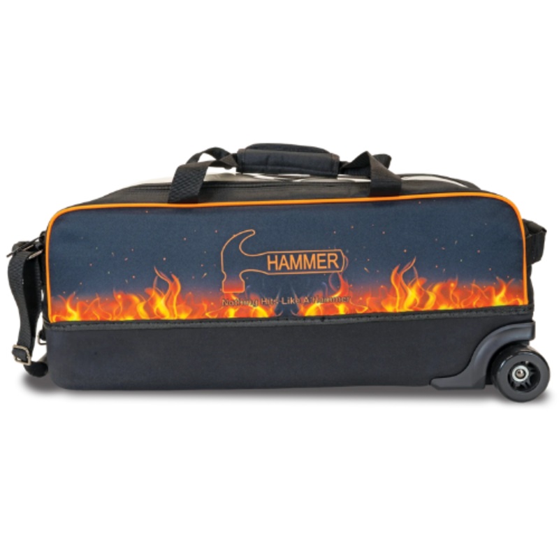 Hammer Dye-Sub Triple Tote – Flame Bowling Bag