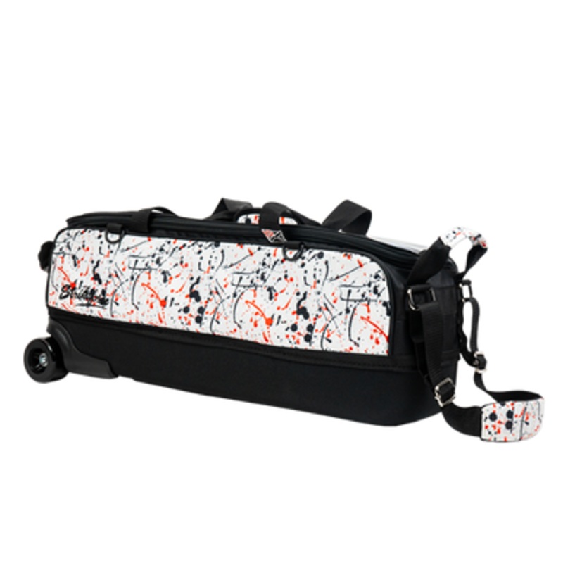 KR Strikeforce Fast Slim Triple Roller Bag White/Black/Red Splash