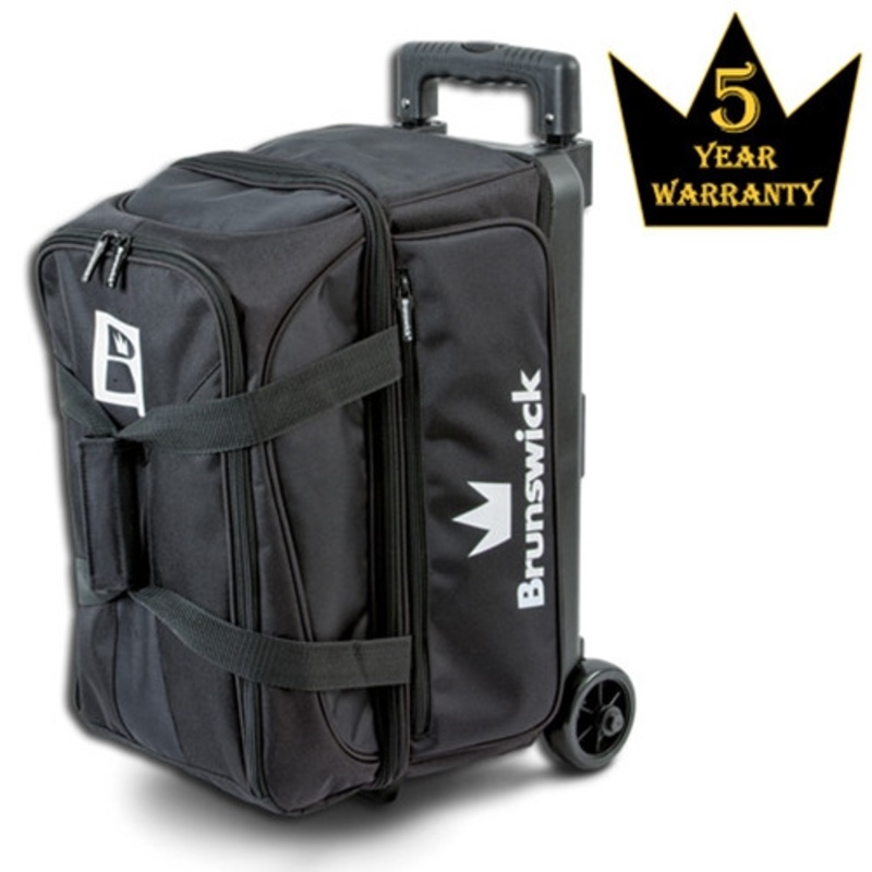 Brunswick Blitz Double Roller Bowling Bag – Black