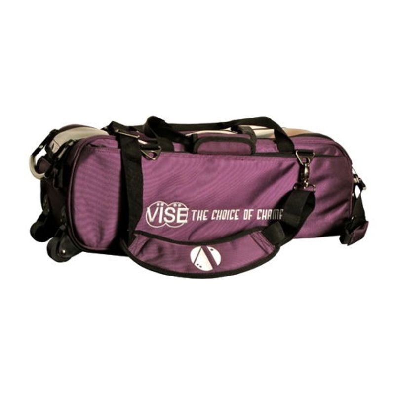 Vise 3 Ball Clear Top Roller/Tote Purple