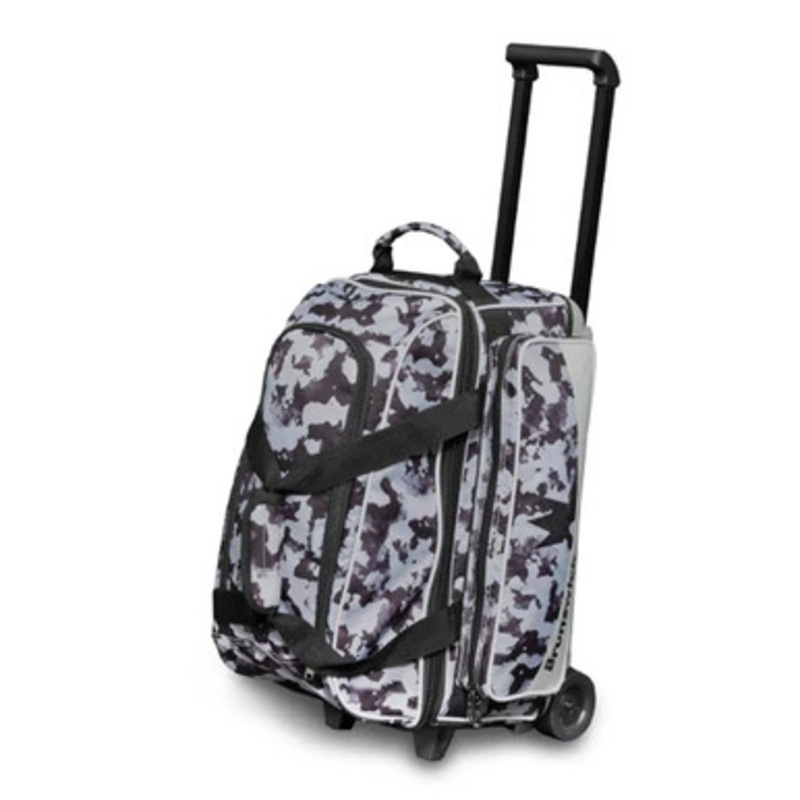 Brunswick Zone 2 Ball Roller Bag Grey Chaos