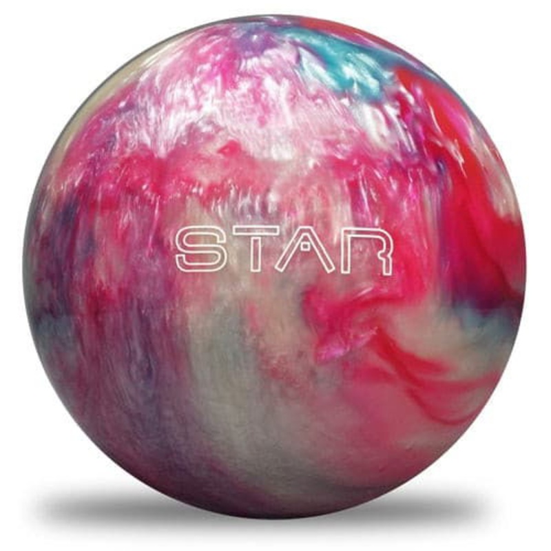 ELITE Star Pink Sky Blue White Bowling Ball