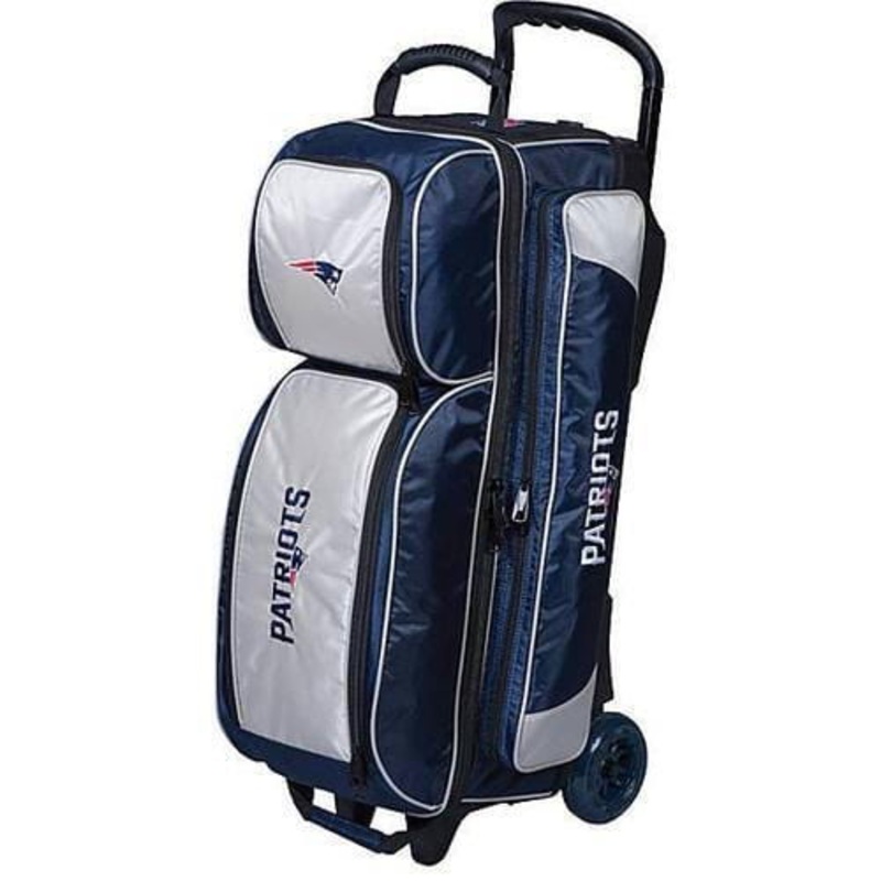 NFL New England Patriots Triple Roller Bowling Bag