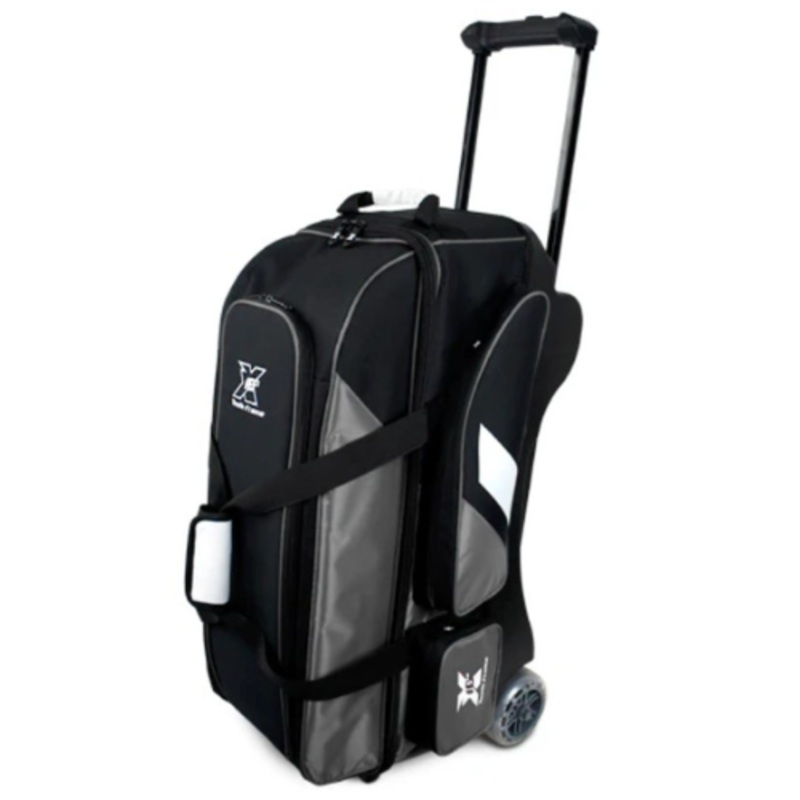 Tenth Frame Deluxe Triple Roller Grey Bowling Bags